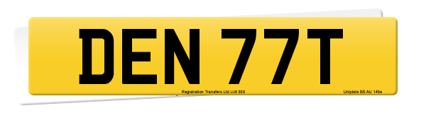 Registration number DEN 77T